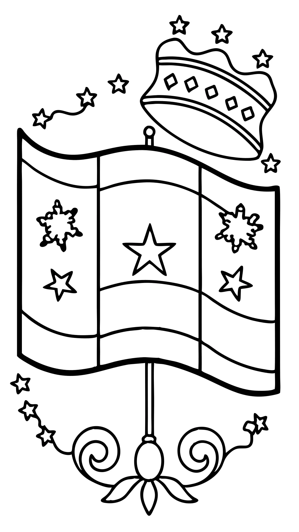 colombia flag coloring page